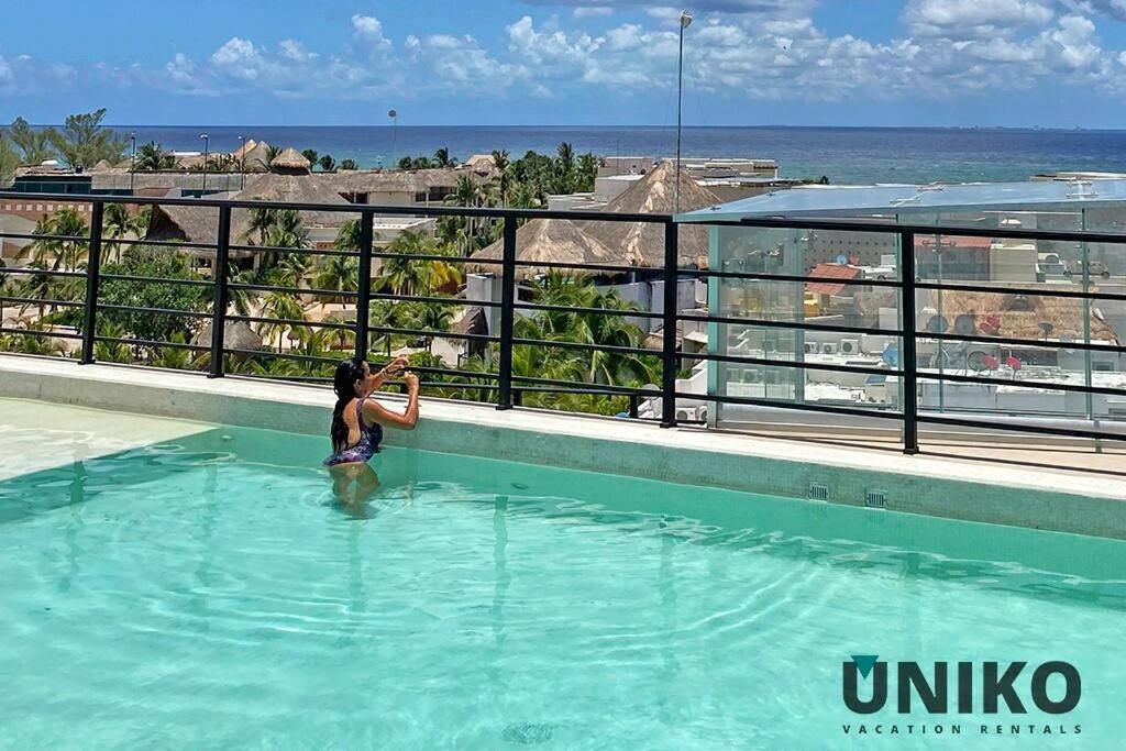 1 Block To The Beach 2Br 6Pax Rooftop Pool King Bed Playa del Carmen Ngoại thất bức ảnh