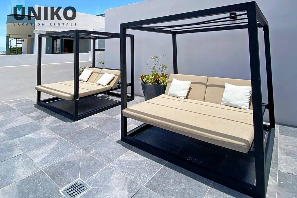 1 Block To The Beach 2Br 6Pax Rooftop Pool King Bed Playa del Carmen Ngoại thất bức ảnh