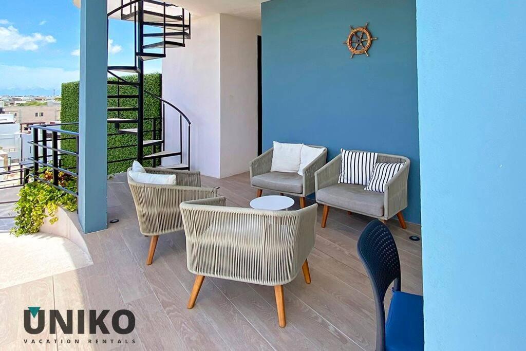 1 Block To The Beach 2Br 6Pax Rooftop Pool King Bed Playa del Carmen Ngoại thất bức ảnh